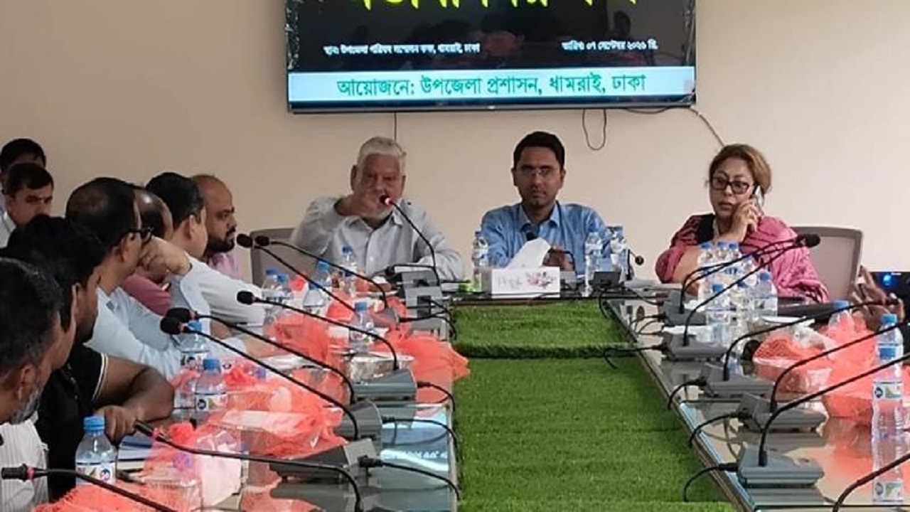 ধামরাইয়ে শিল্প-কারখানার মালিকদের সাথে স্থানীয় সংসদ সদস্যের মতবিনিময়