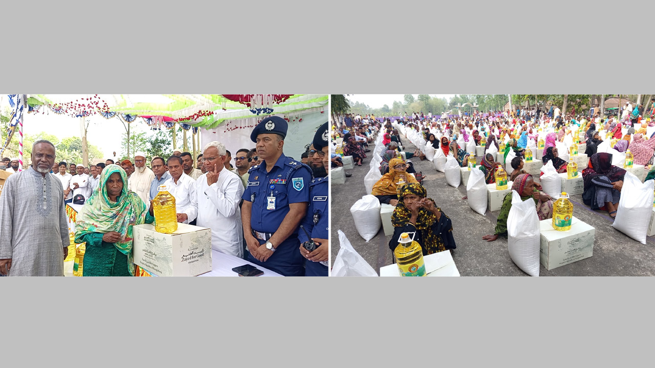 দুস্থদের মাঝে ইফতার সামগ্রী বিতরণে উপস্থিত সমাজকল্যাণ মন্ত্রী