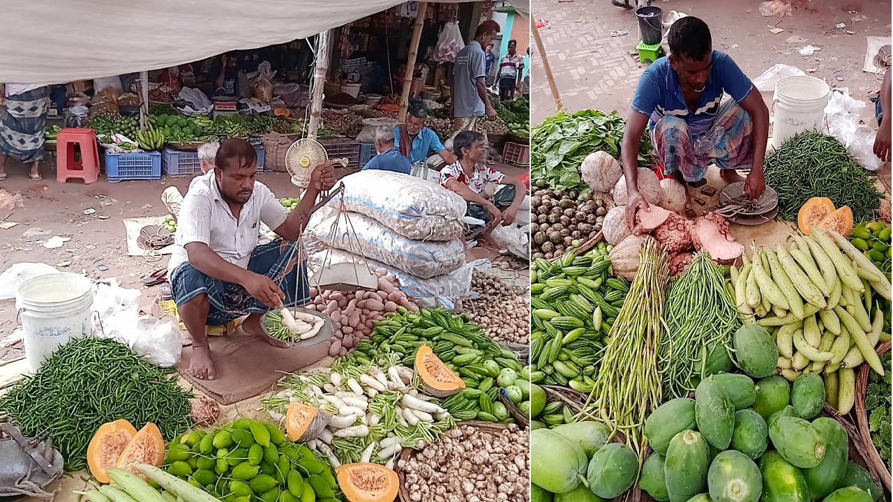 টানা বৃষ্টিতে দুর্গাপুরে সবজির দামে উর্ধ্বগতি
