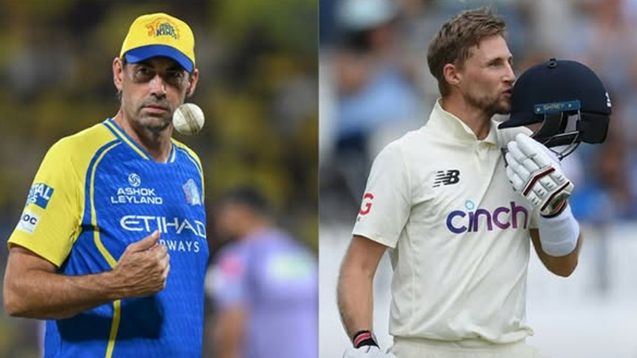 বামে স্টিফেন ফ্লেমিং ও ডানে জো রুট