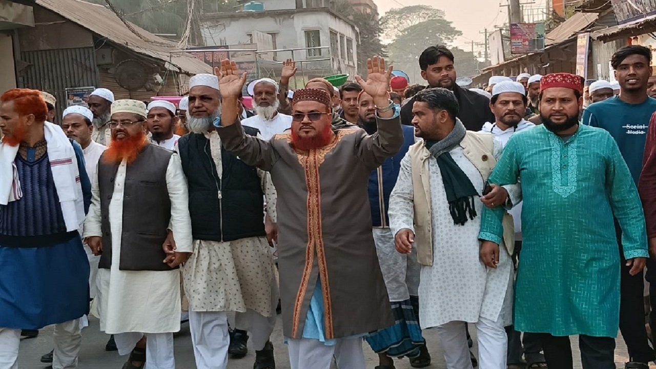 মুন্সীগঞ্জ-১ আসনে জামায়াত প্রার্থী ফখরুদ্দীন রাজির দিনব্যাপী গণসংযোগ