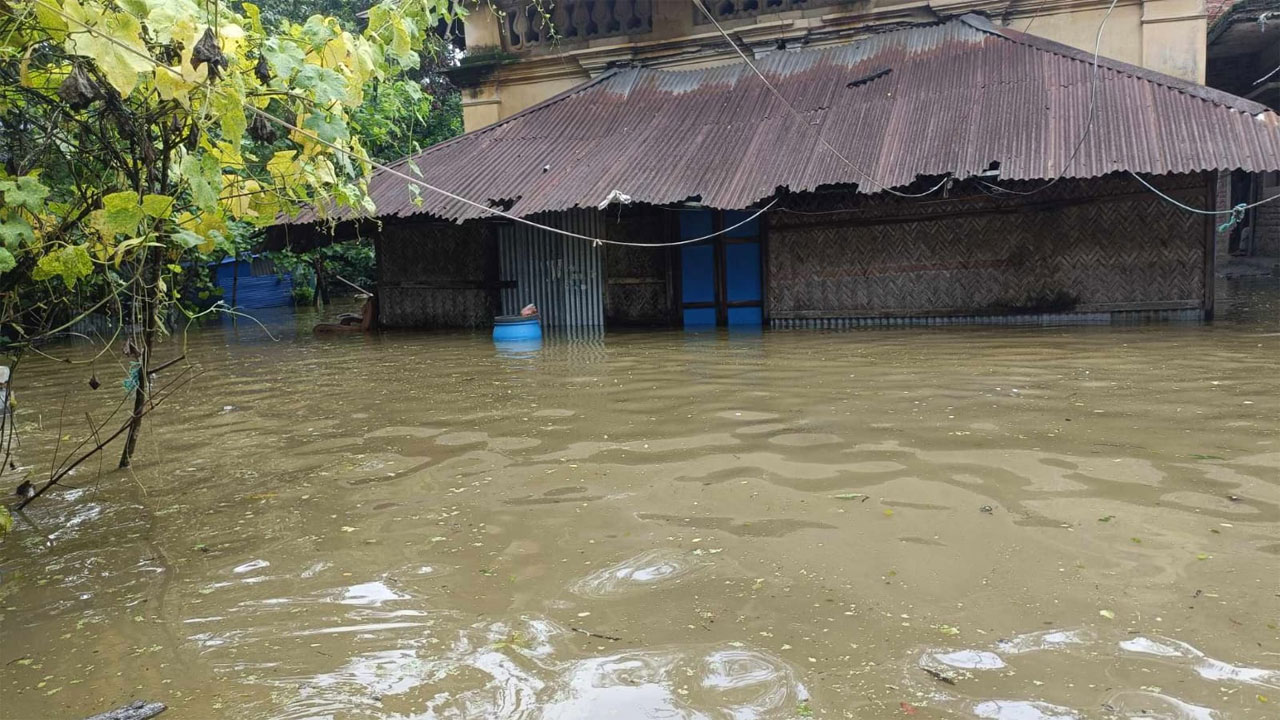 মিরসরাইয়ে টানা বৃষ্টি ও পাহাড়ি ঢলে ফসলের ক্ষতি, পানিবন্দি অনেকে