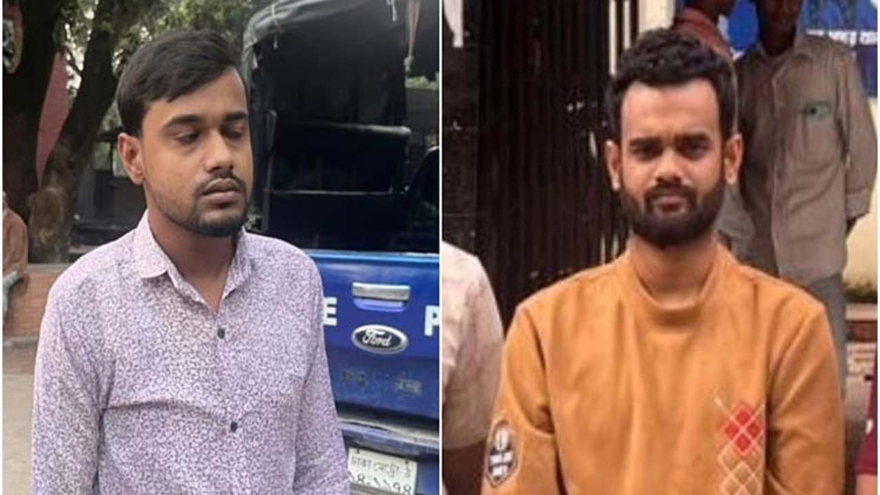 গ্রেফতার হওয়া প্রতীক ও সাগর