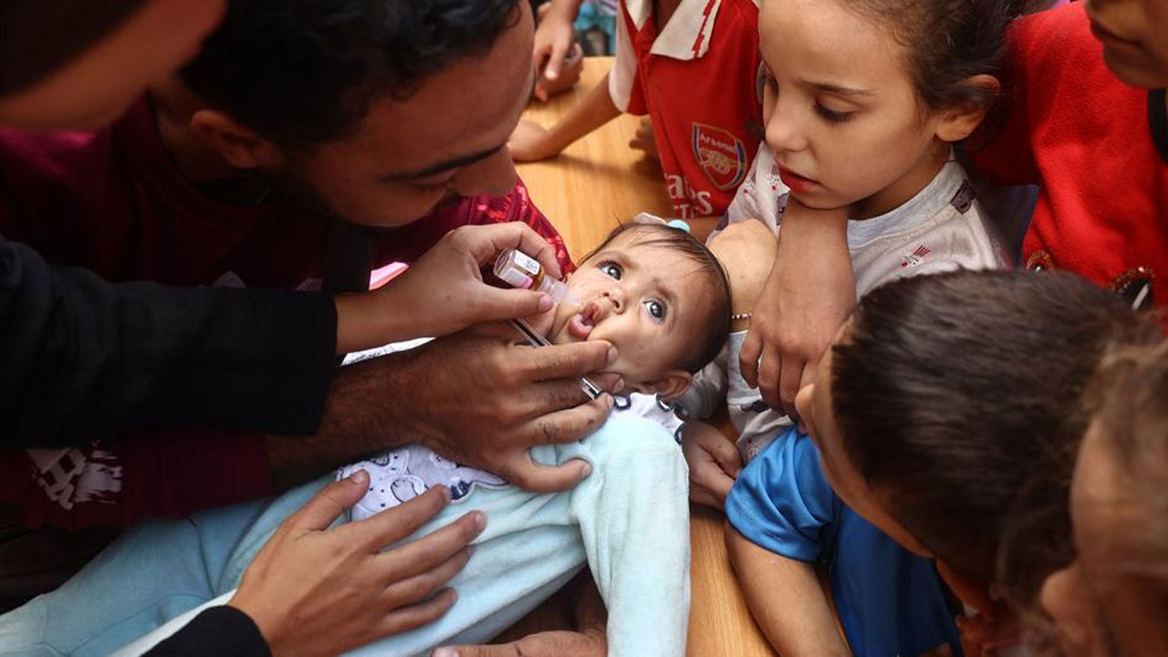 গাজায় শিশুদের টিকাদান কর্মসূচি