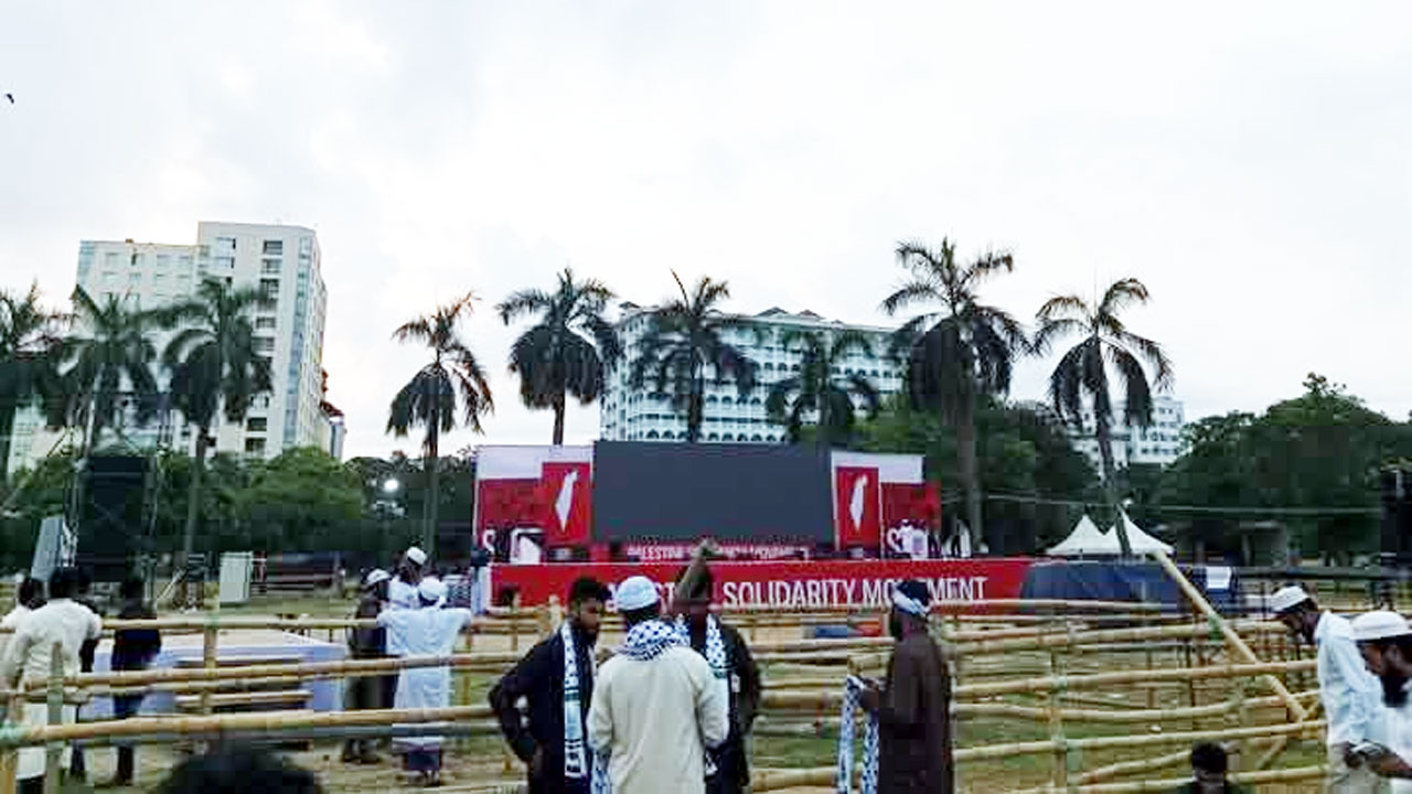 ‘মার্চ ফর গাজা’র জন্য প্রস্তুত সোহরাওয়ার্দী