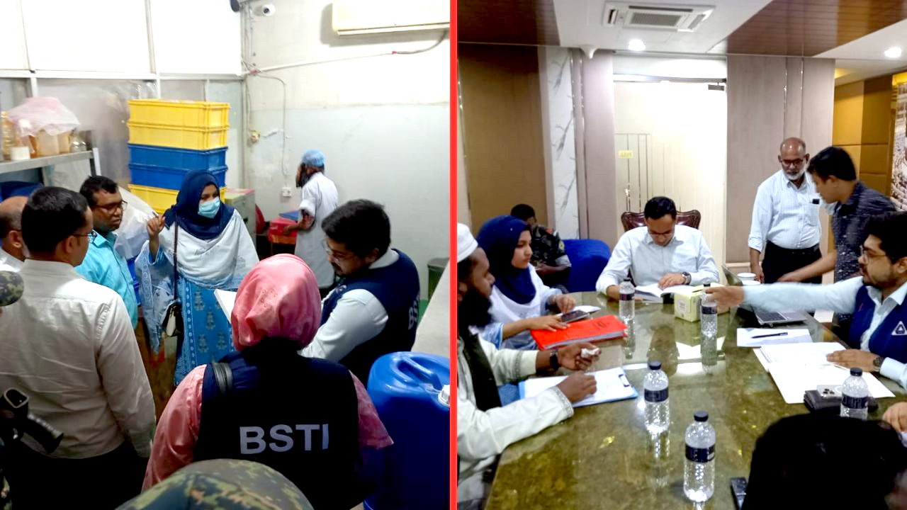 অস্বাস্থ্যকর পরিবেশে খাদ্য উৎপাদন, ভ্রাম্যমাণ আদালত পরিচালনা