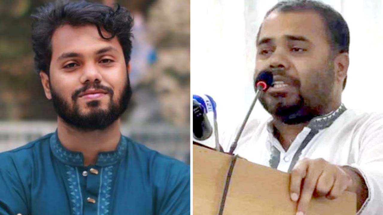 শহীদ শরিফ ওসমান হাদি (বাঁয়ে) ও তার মেজ ভাই শরীফ ওমর বিন হাদি