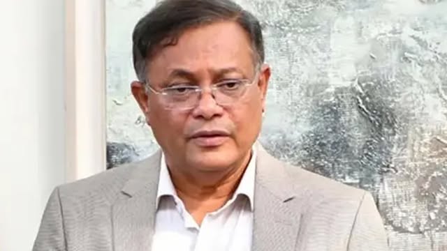 আওয়ামী সরকারের সাবেক পররাষ্ট্রমন্ত্রী ড. হাছান মাহমুদ