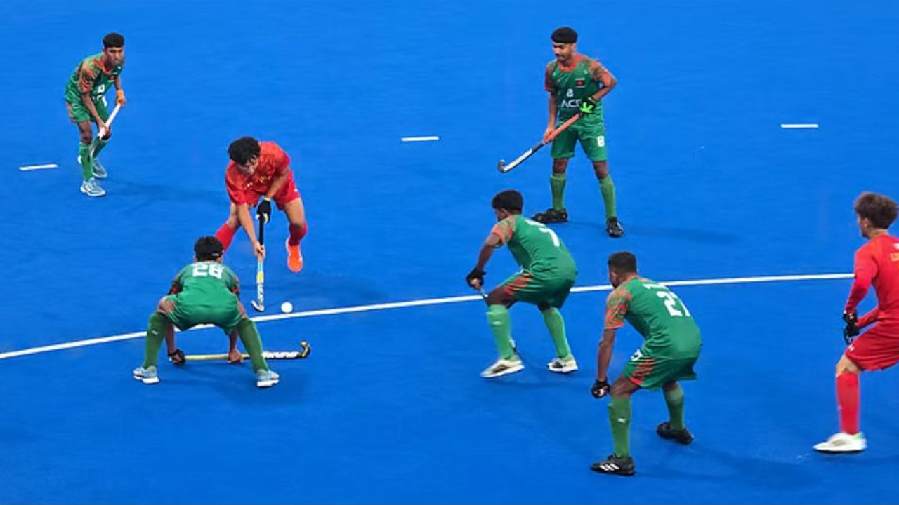 চীনের কাছে হেরে গেল বাংলাদেশ হকি দল