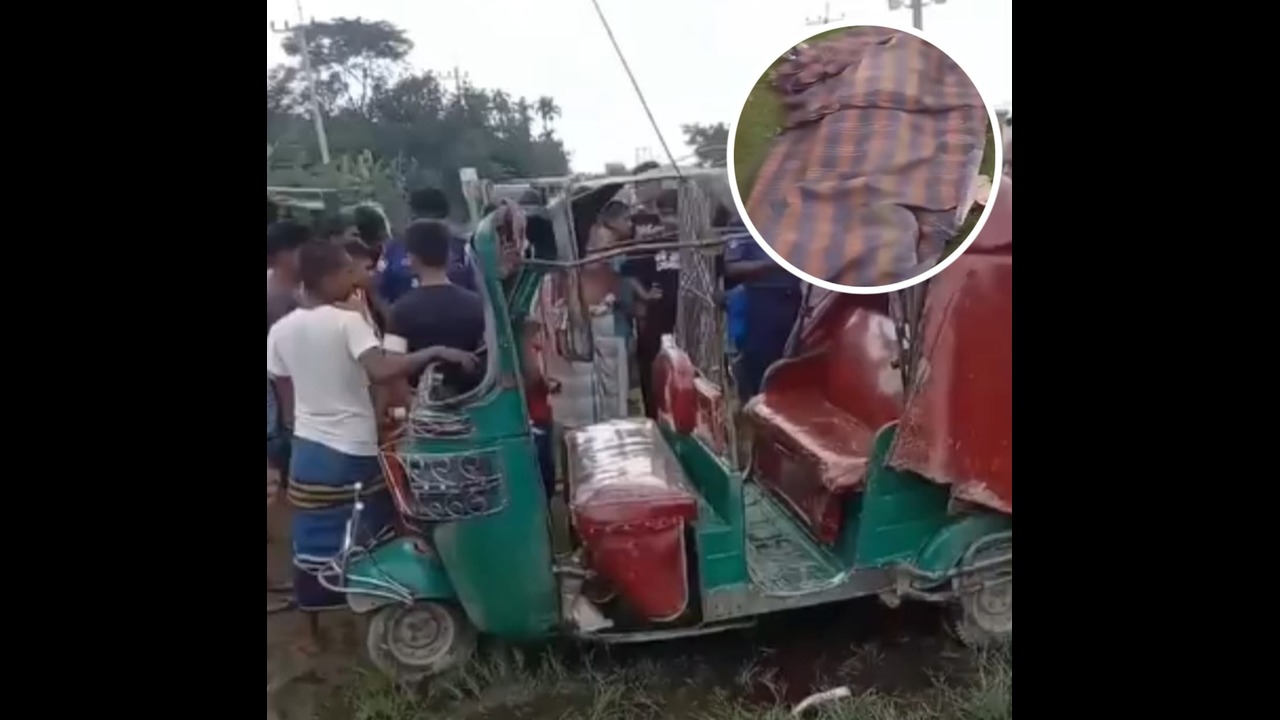 সিএনজিচালিত অটোরিকশা উল্টে জয়নব বেগম নিহত