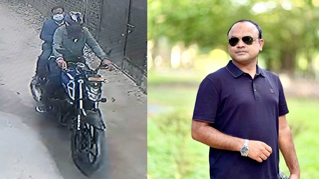 ইবি ট্যুরিজম অ্যান্ড হসপিটালিটি ম্যানেজমেন্ট বিভাগের সভাপতি সহকারী অধ্যাপক শরিফুল ইসলাম জুয়েলকে মোটরসাইকেলে তুলে নিয়ে যাচ্ছেন ছাত্রদলের আহ্বায়ক সাহেদ আহম্মেদ। ডানে সাহেদ আহম্মেদ