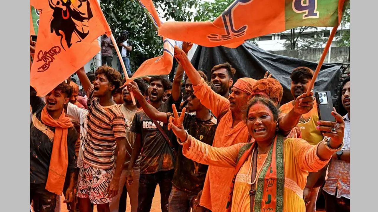 পশ্চিমবঙ্গে বিধানসভা নির্বাচনে সংখ্যাগরিষ্ঠ আসনে বিজয়ী হয়েছে বিজেপি