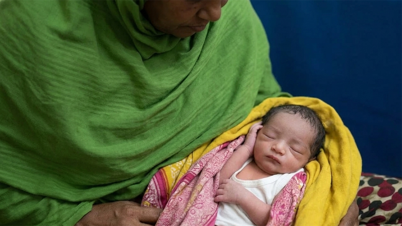 উদ্ধার হওয়া সদ্যোজাত কন্যাশিশু