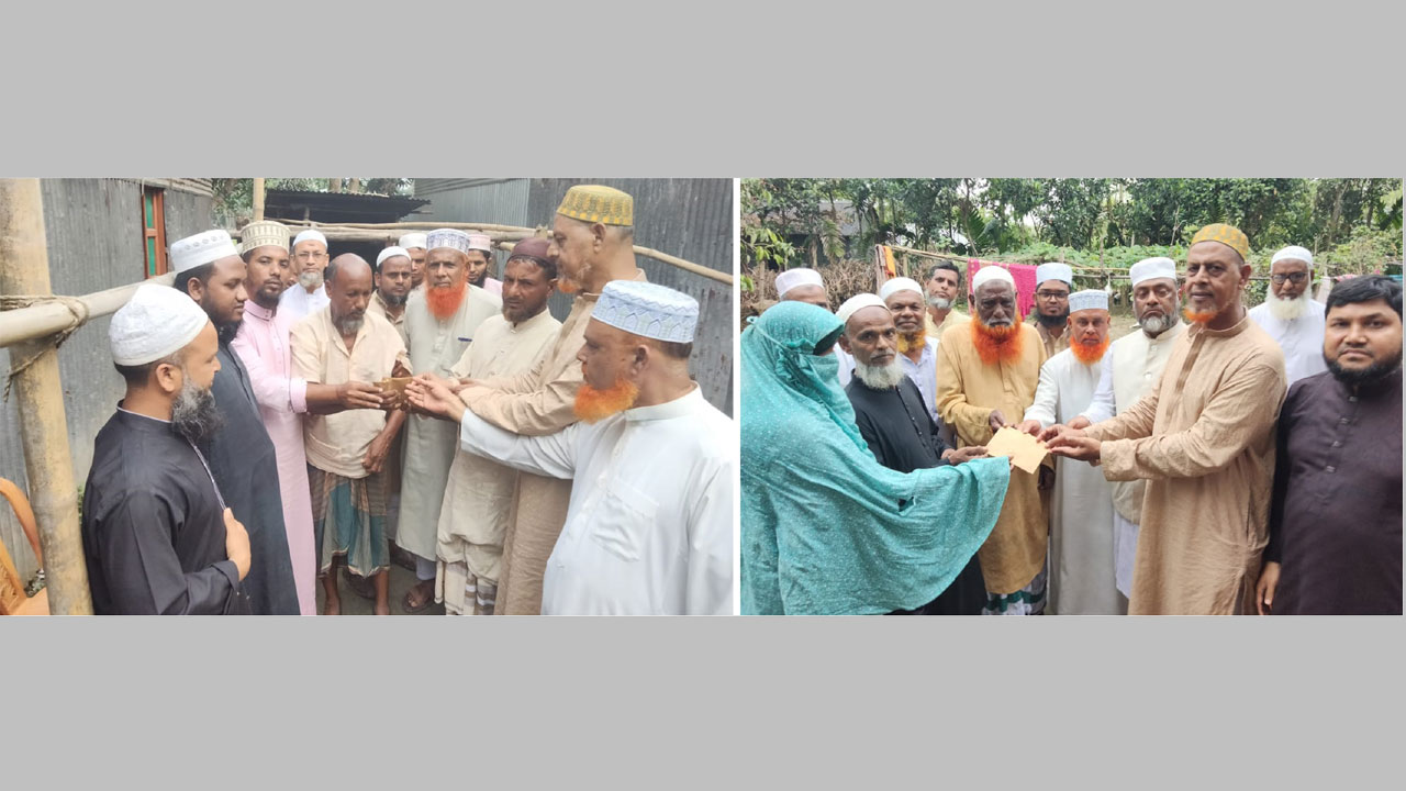 নিহতের পরিবারকে আর্থিক সহায়তা প্রদান করা হচ্ছে