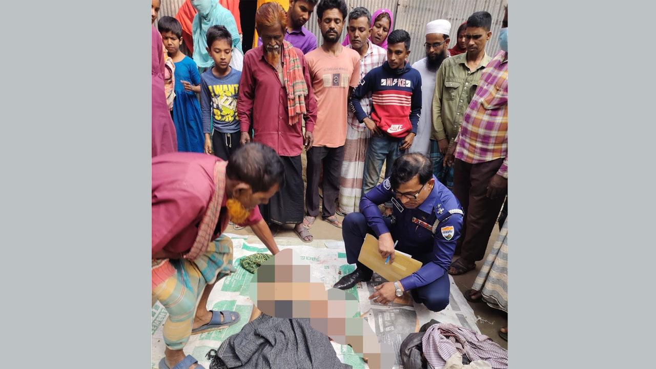 নিহত কুরমান আলীর লাশ