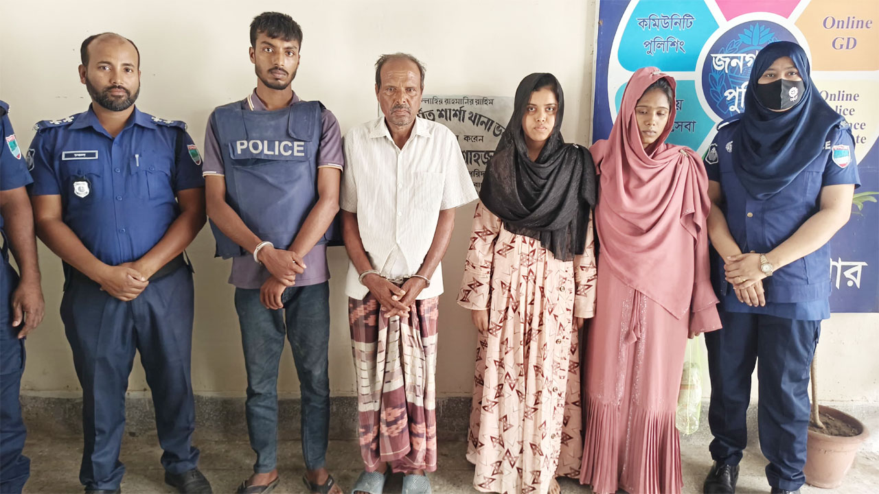 হত্যা ও লাশ গুমের সাথে জড়িত থাকার অভিযোগে আটক চারজন