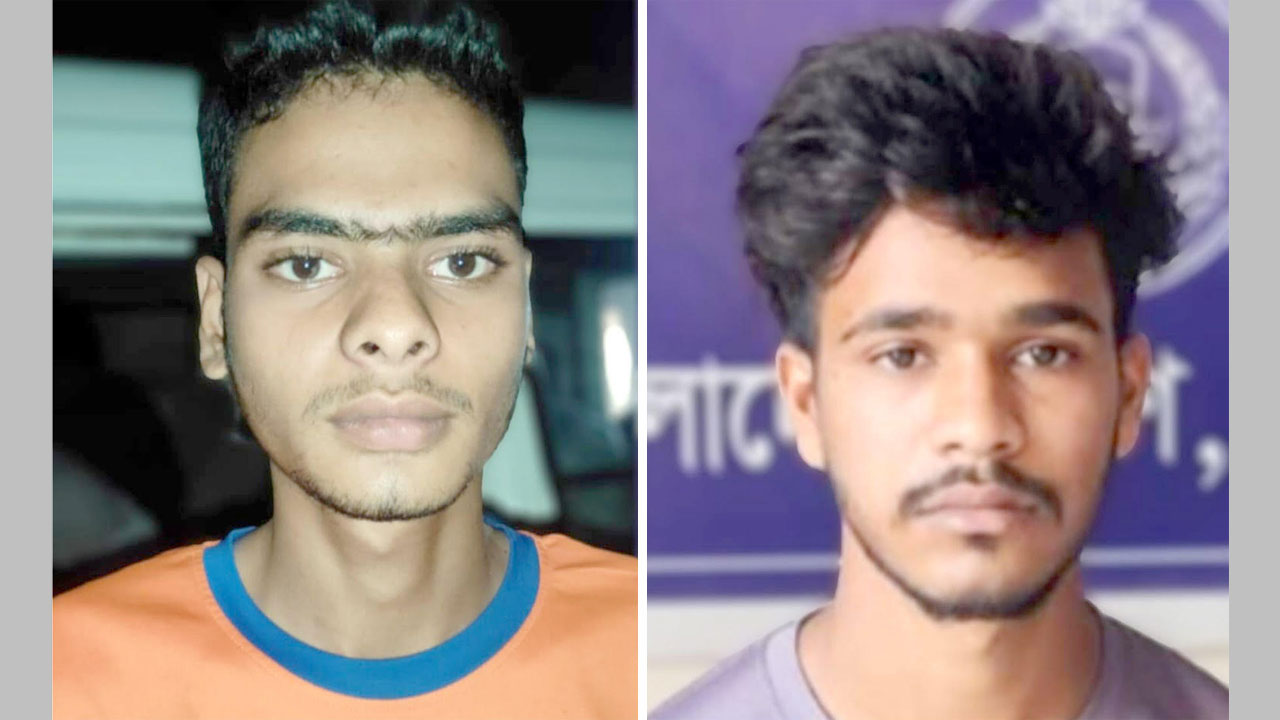 আটক প্রধান আসামি হযরত আলী ও আসের আলী রাজু
