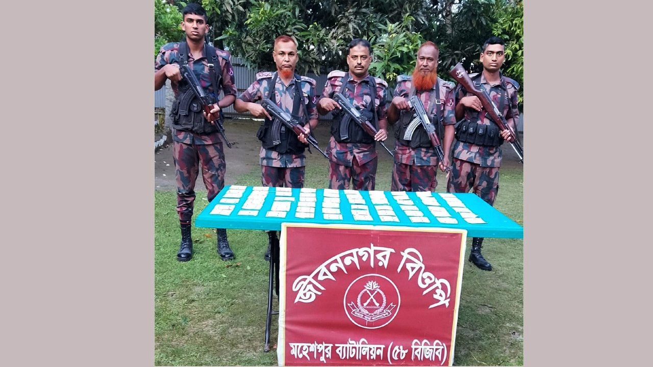 জীবননগরে সাড়ে ৫ লাখ টাকার ভারতীয় ওষুধ জব্দ