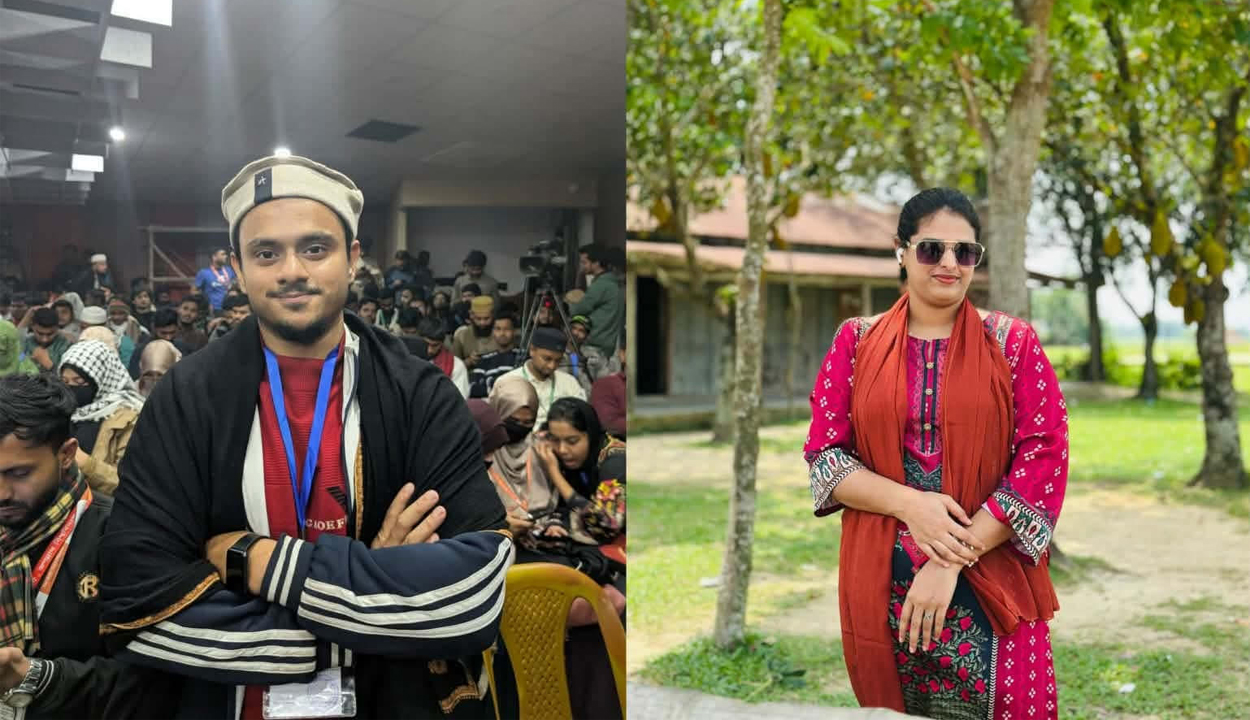 ভুক্তভোগী জকসুর ক্রীড়া সম্পাদক জর্জিস ও অভিযুক্ত ছাত্রদল নেত্রী নেলি