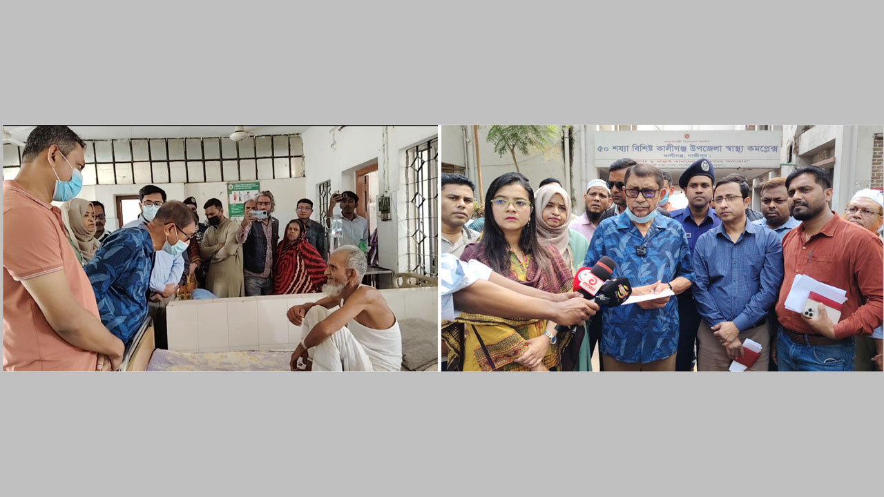 হঠাৎ স্বাস্থ্য কমপ্লেক্স পরিদর্শনে স্বাস্থ্যমন্ত্রী
