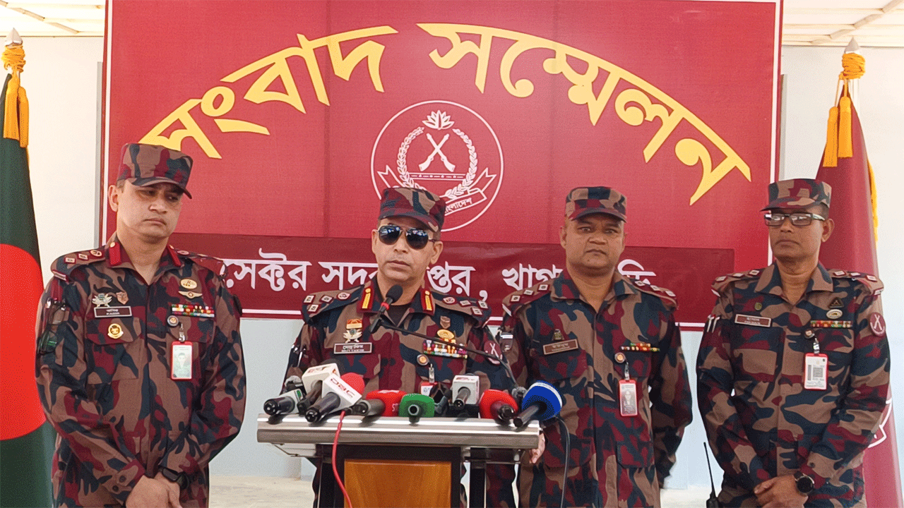বিজিবির সংবাদ সম্মেলন