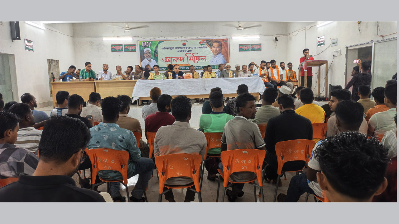 খালিয়াজুড়িতে ছাত্রদলের নতুন কমিটি অনুমোদন, আনন্দ মিছিল ও আলোচনা সভা