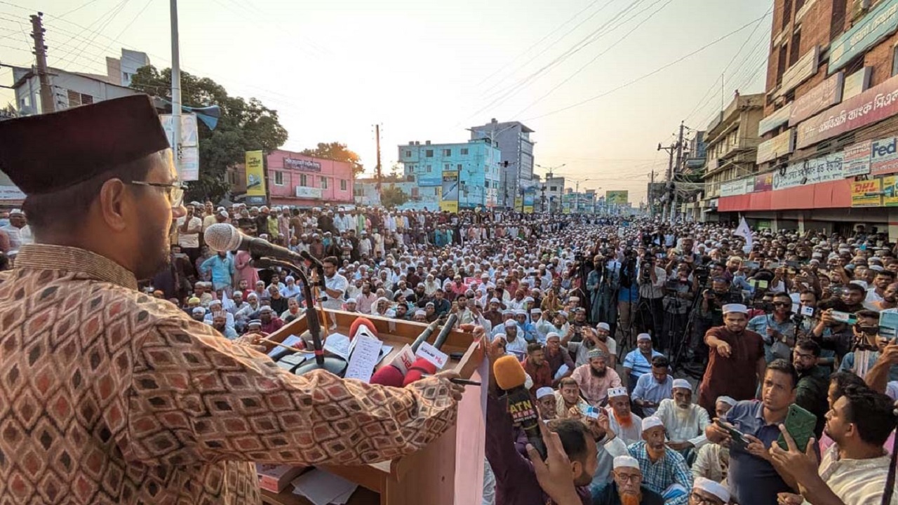 খুলনায় জামায়াতের সমাবেশে মতিউর রহমান আকন্দ