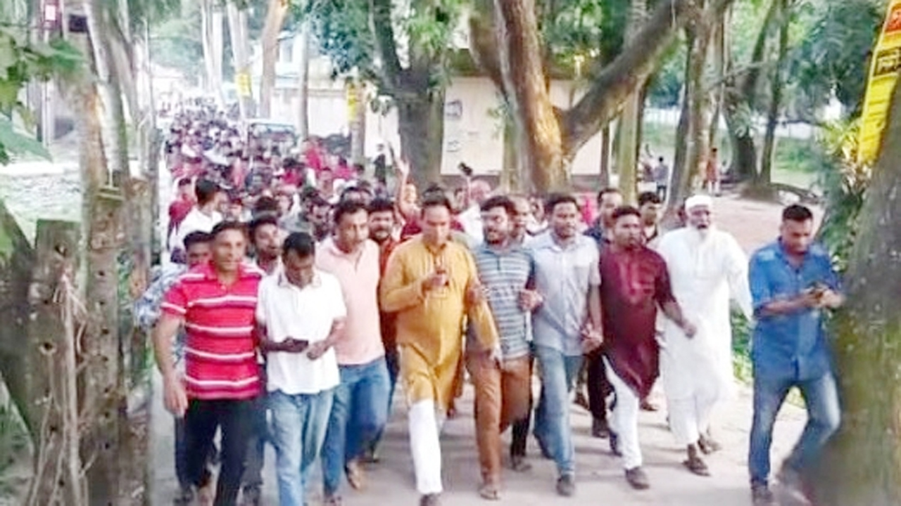 কিশোরগঞ্জে বিএনপির বিক্ষোভ