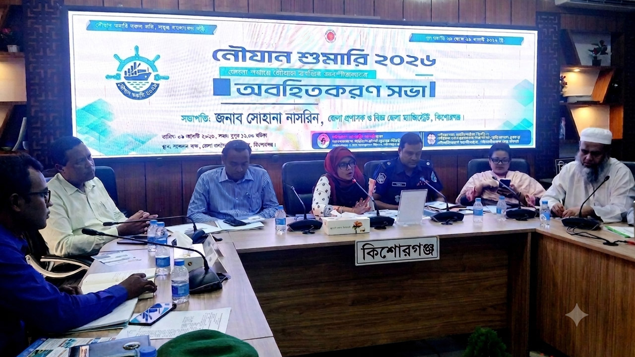 দেশে প্রথমবারের মতো নৌযান শুমারি, কিশোরগঞ্জে অবহিতকরণ সভা