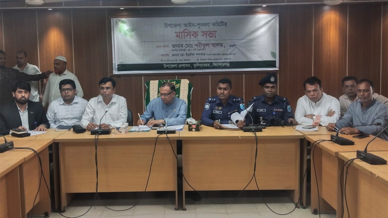 কুলিয়ারচর উপজেলা পরিষদ মিলনায়তনে প্রতিমন্ত্রী শরীফুল আলম