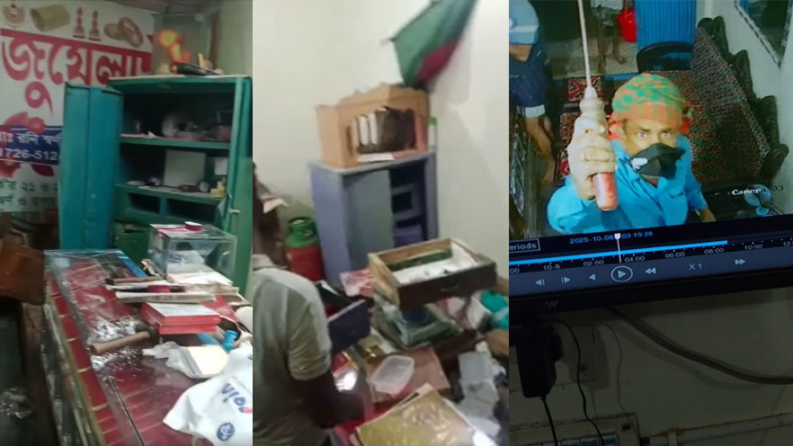 গৌরনদীতে গভীর রাতে ডাকাতি