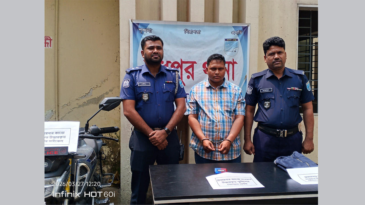 মধুপুর থানায় এসআই পরিচয়ে আটক মিজানুর রহমান