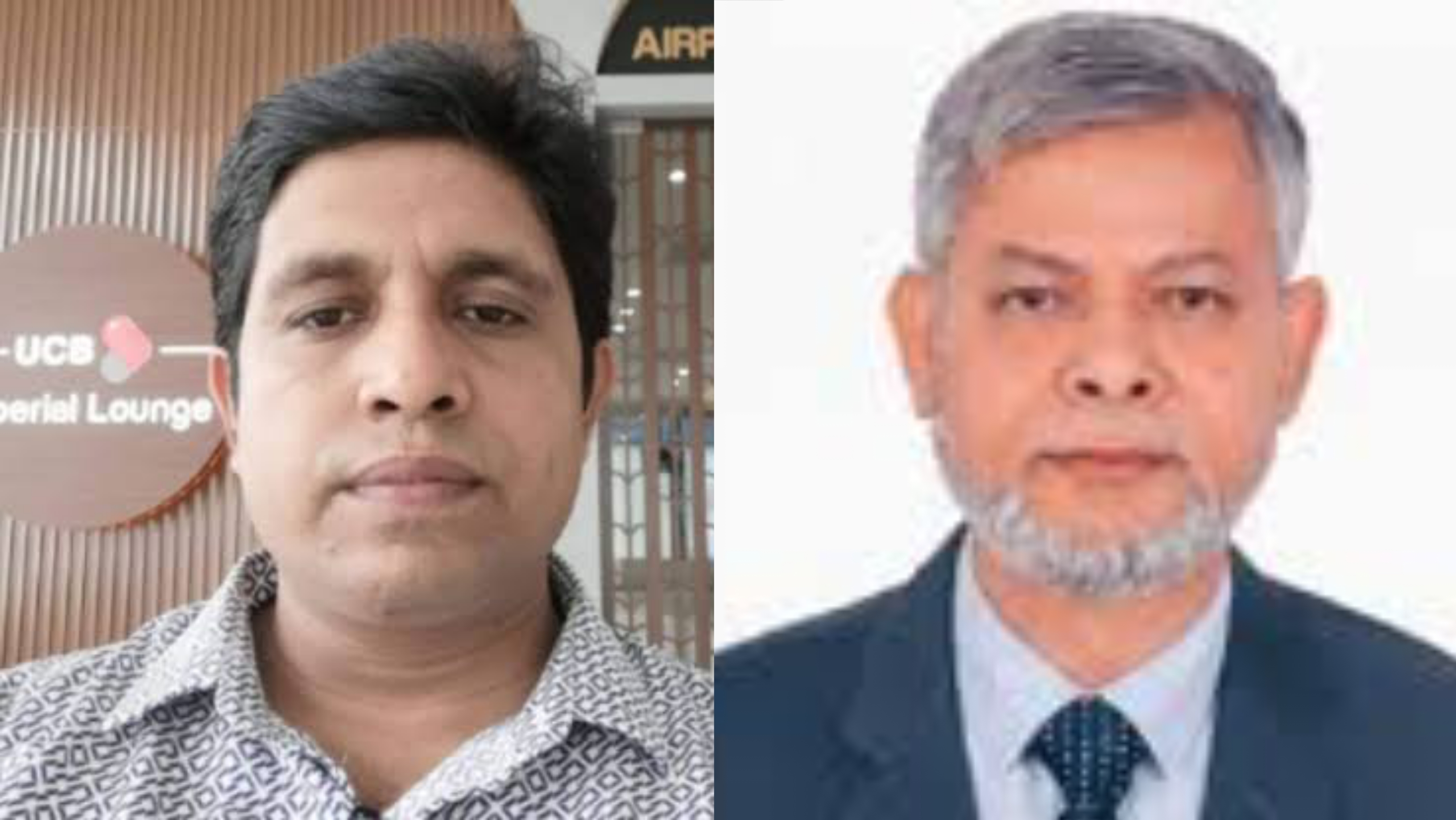 ভিসি অধ্যাপক ড. মো: আনোয়ারুল আজীম আখন্দ ও প্রক্টর অধ্যাপক ড. মো: ইমাম হোসাইন (বামে)