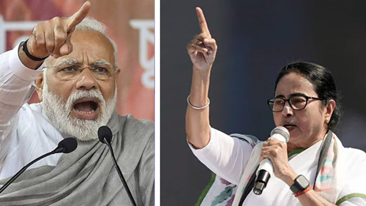নরেন্দ্র মোদি ও মমতা ব্যানার্জী