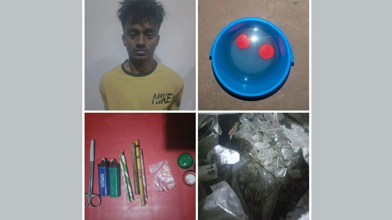 গ্রেফতার ব্যক্তি এবং উদ্ধার করা  মালামাল