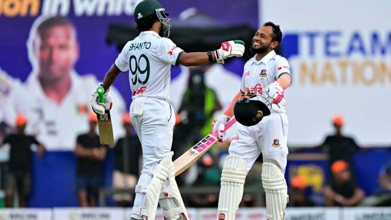 মুশফিকুর রহিম ও নাজমুল হোসেন শান্ত