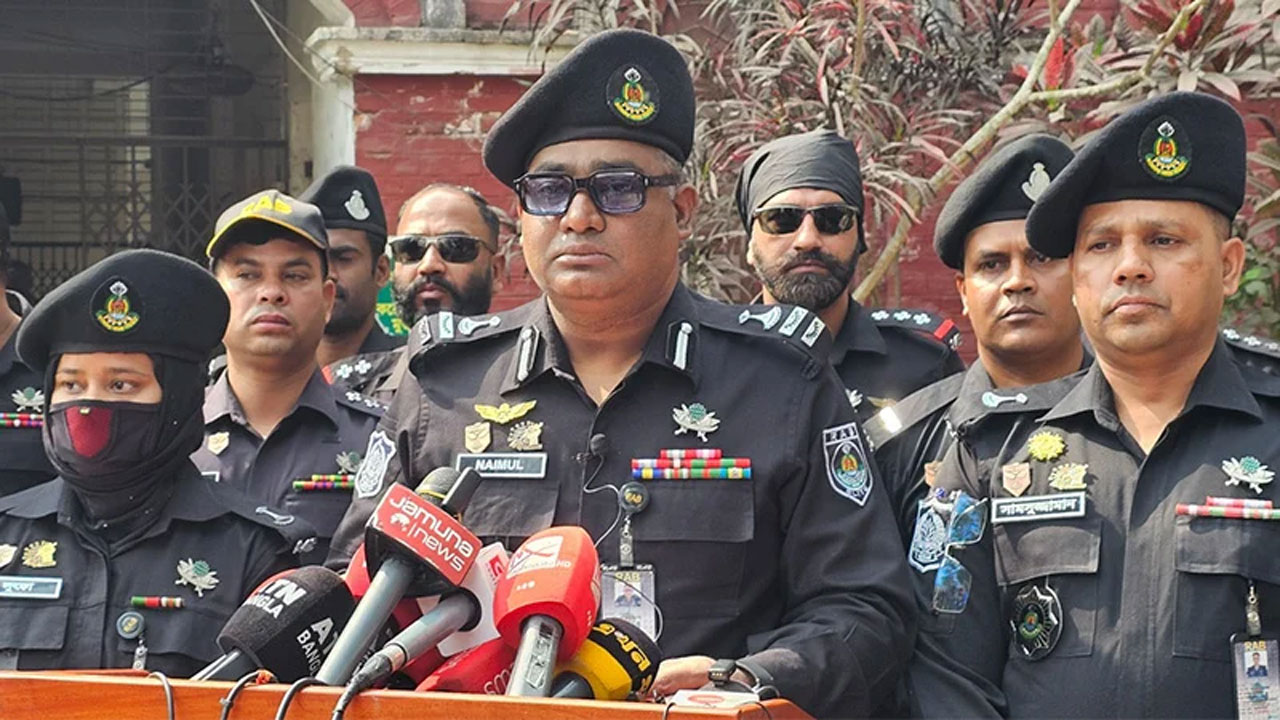 র‌্যাব-১৪-এর সংবাদ সম্মেলন