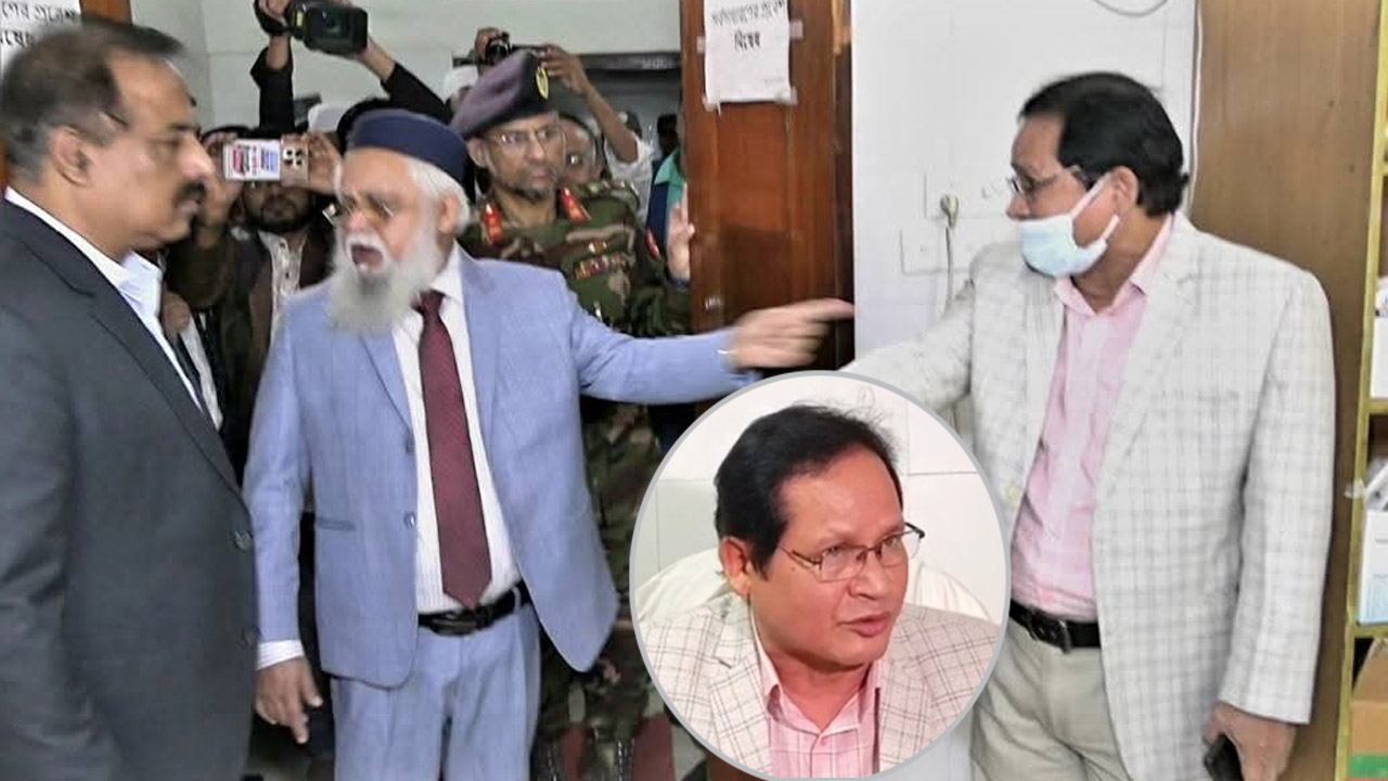 স্বাস্থ্যের ডিজি মো: আবু জাফরের সাথে তর্কে জড়ান চিকিৎসক ধনদেব চন্দ্র বর্মণ