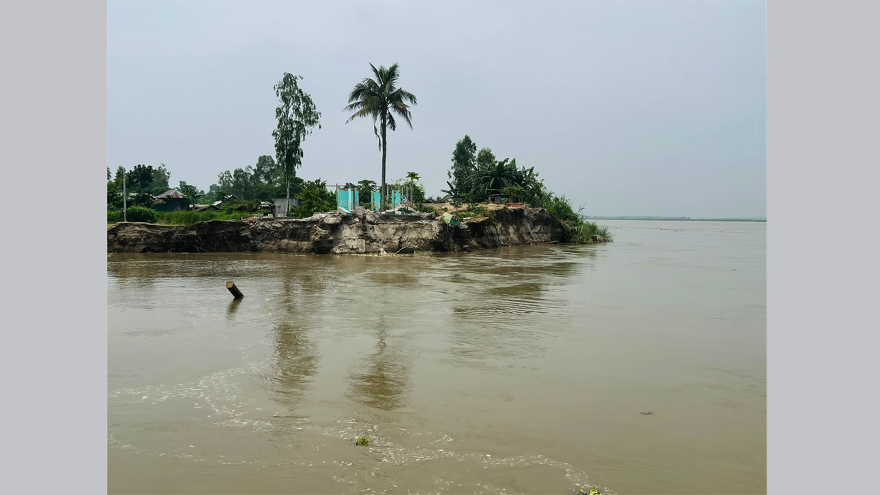 নাগরপুরে নদীগর্ভে বিলীন হয়ে যাচ্ছে সলিমাবাদ পশ্চিমপাড়া