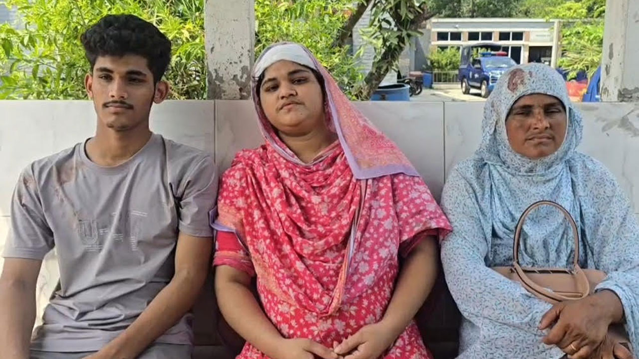 প্রবাসী হিমু আক্তার ও তার পরিবারের সদস্যরা