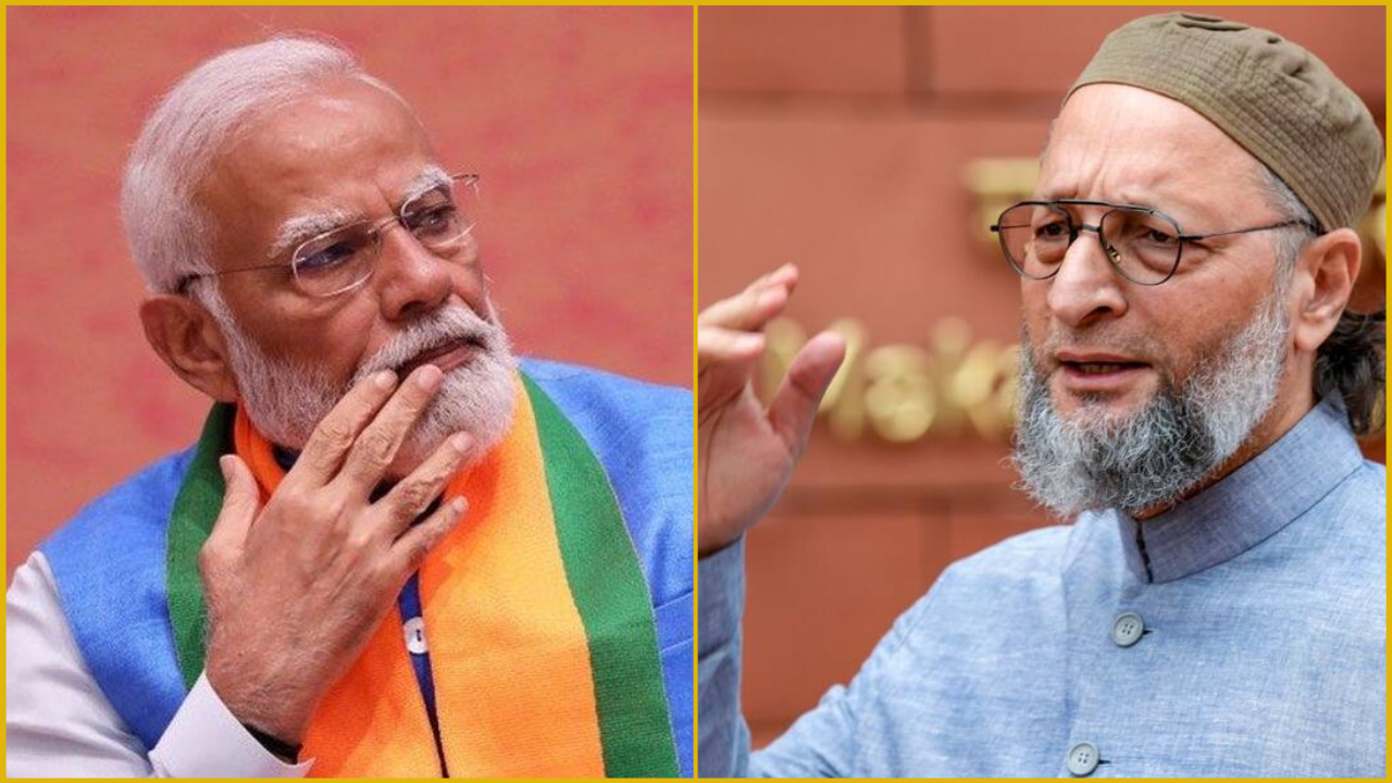 নরেন্দ্র মোদি ও আসাদুদ্দিন ওয়াইসি