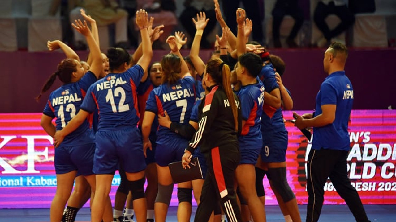 নেপালের খেলোয়াড়দের উল্লাস