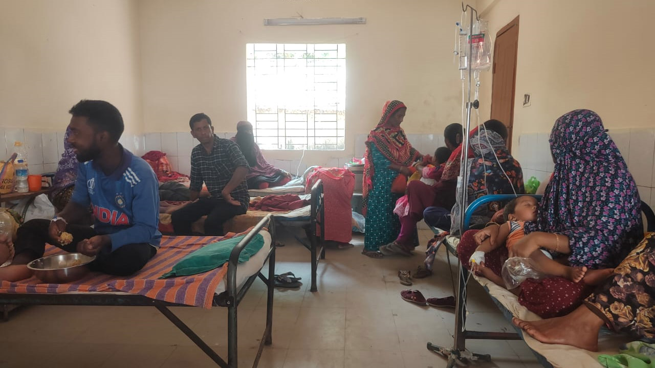 নীলফামারীতে হামের উপসর্গ নিয়ে ৬ শিশু হাসপাতালে ভর্তি