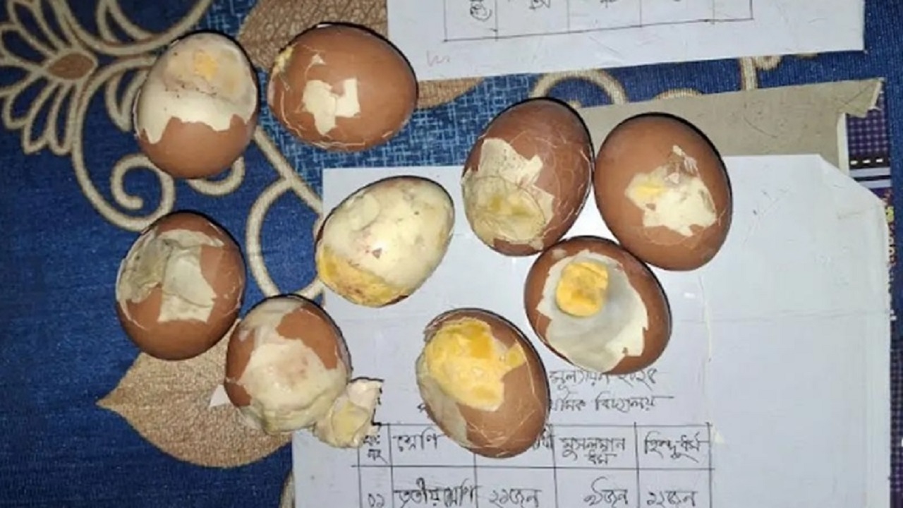 কিশোরগঞ্জে স্কুল ফিডিংয়ে শিক্ষার্থীদের পচা ডিম দেয়ার অভিযোগ