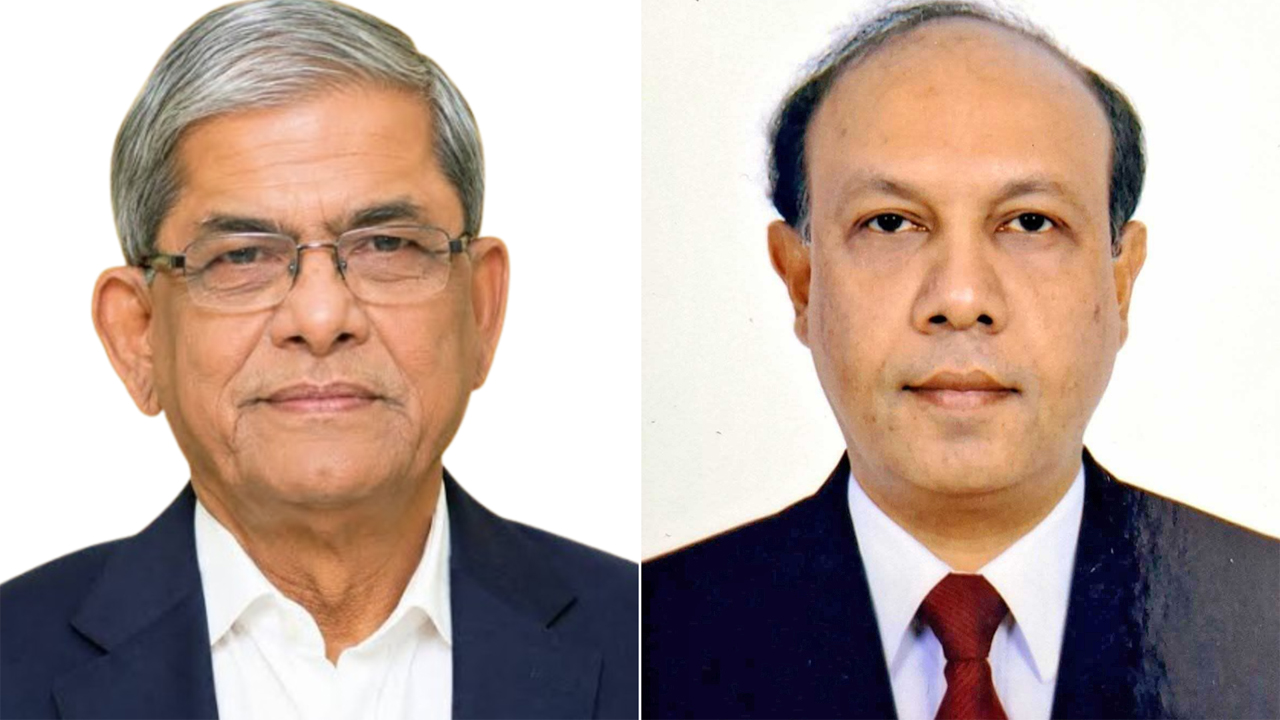 রাষ্ট্রপতি মির্জা ফখরুল ও নোবিপ্রবি ভিসি অধ্যাপক ড. গোলাম রব্বানী