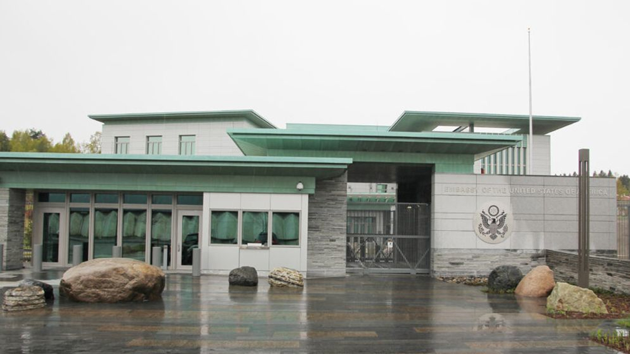 নরওয়ের রাজধানী অসলোতে মার্কিন দূতাবাস