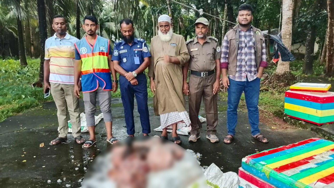 হরিণের দু’টি মাথাসহ ৪০ কেজি গোশত জব্দ করেছে নৌ-পুলিশ