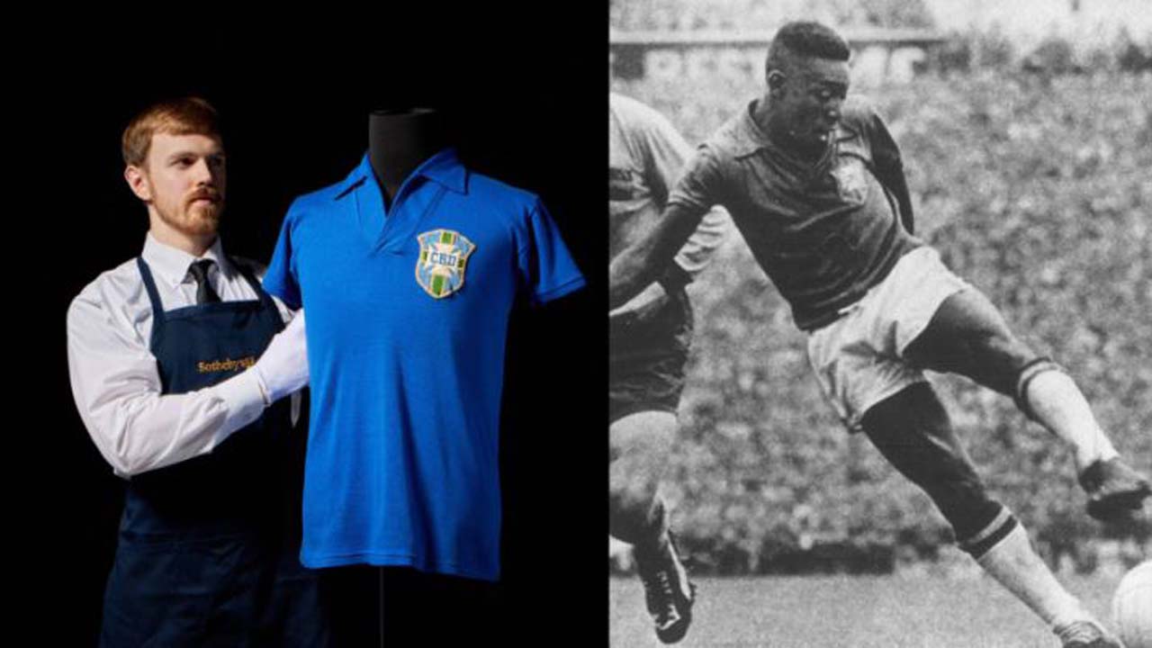 পেলের বিশ্বকাপের জার্সি