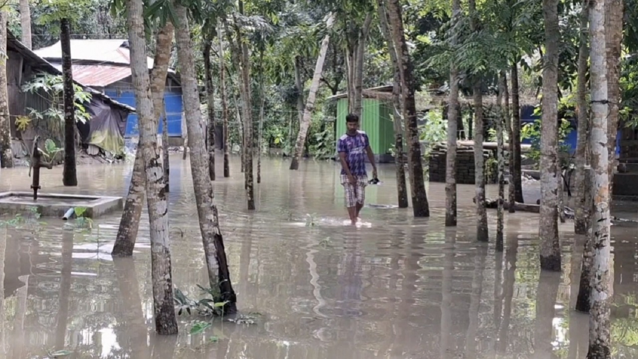 নদ-নদীর পানি বৃদ্ধি, উপকূলীয় জেলা পিরোজপুরের জনজীবন বিপর্যস্ত