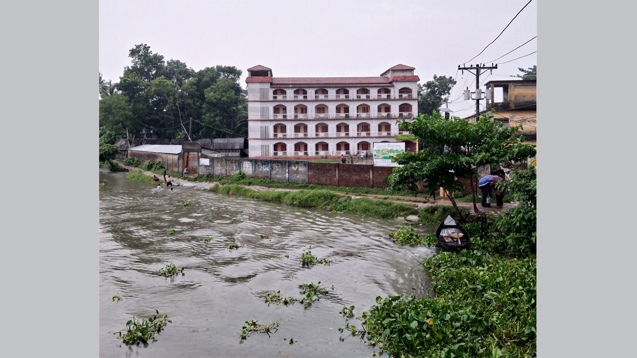নাজিরপুরে নদীভাঙনের ঝুঁকিতে গাওখালী স্কুল-সংলগ্ন সড়ক